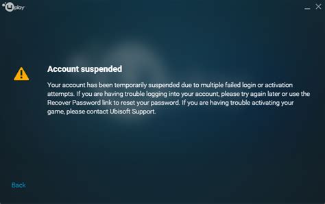 ubisoft account temporarily suspended